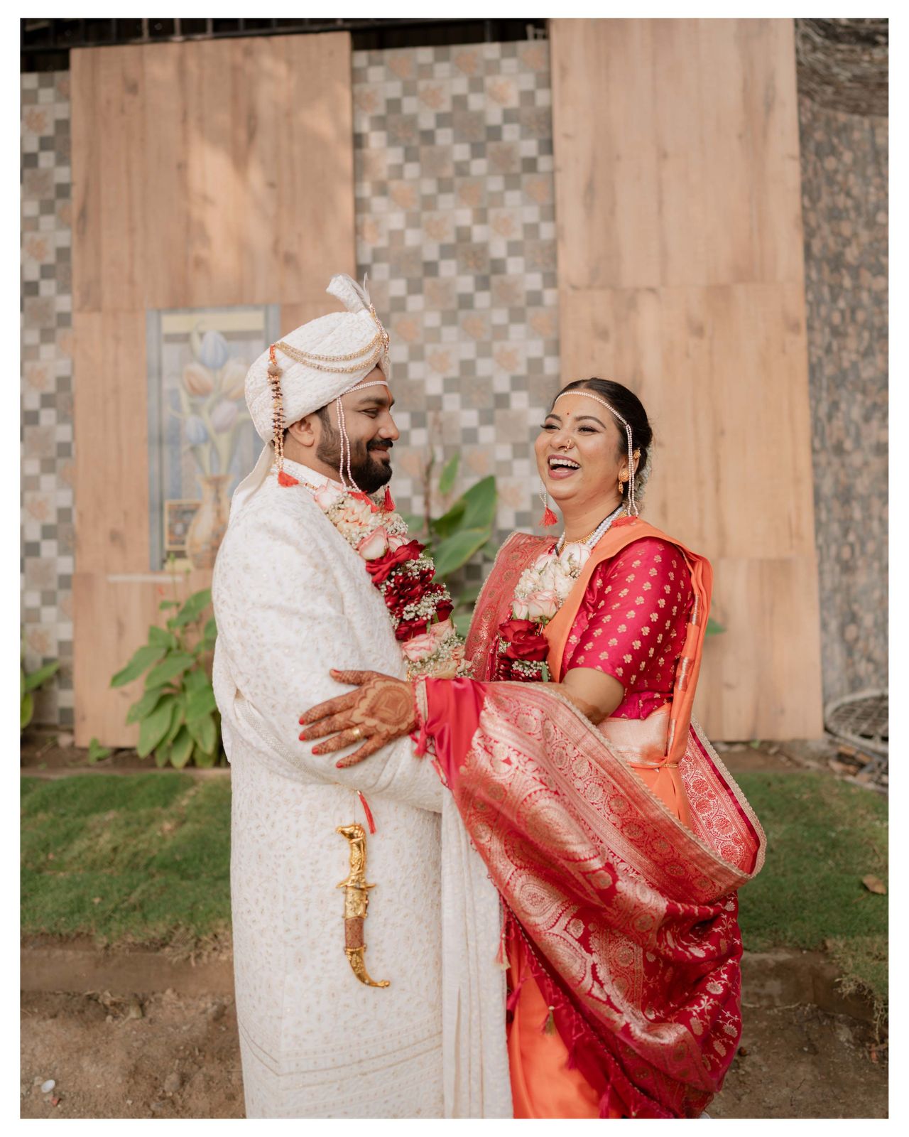 A candid, unposed moment during a ceremony